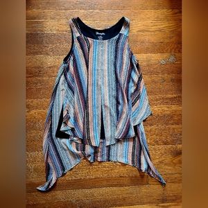 Wrangler Striped Asymmetrical Top
